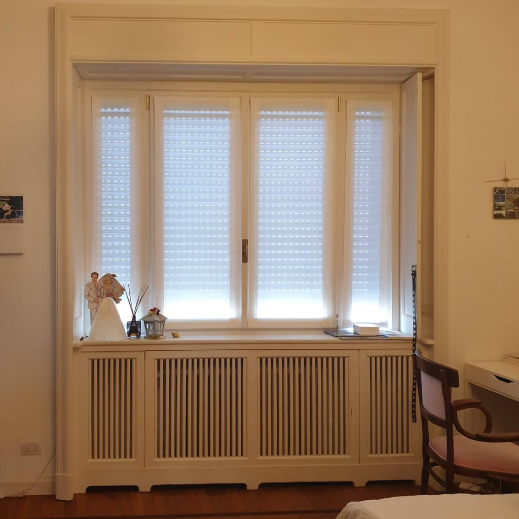 Finestra-legno-alluminio-laccata-bianco